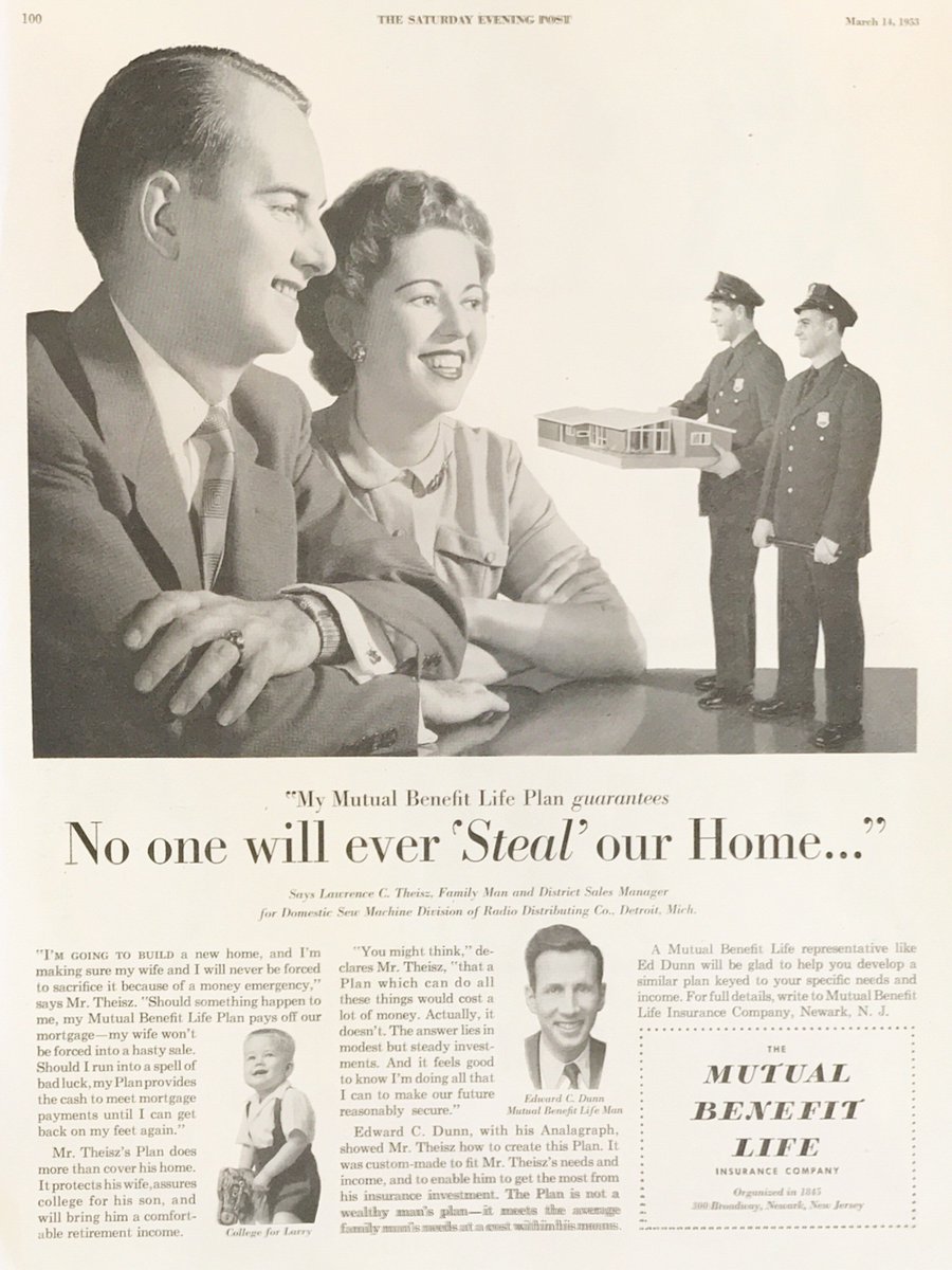 vamedicalplans's tweet photo. Life Insurance protects your home/assets-are you covered?  instant quote:  https://t.co/ITMKfl5X88  (ad c. 1953, Sat Eve Post) #NationalPoliceWeek #TBT #LifeInsurance https://t.co/UQdLgnb2xT