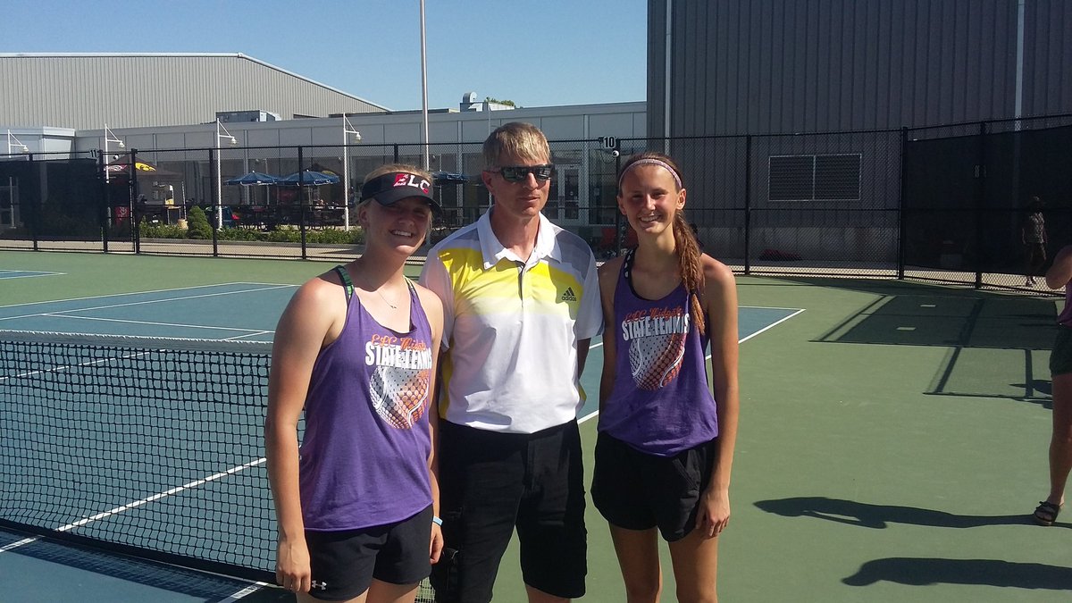 ELCbaseball's tweet photo. Congrats to Josie, Kendall and Larry on your return trip to the state tennis meet!!!! https://t.co/4deVPLWaxq