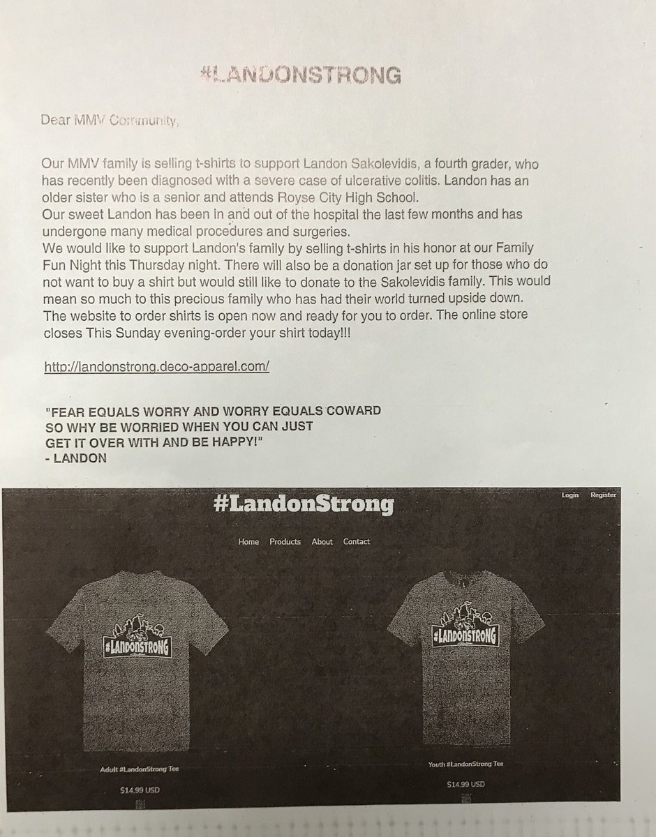 merrillredfern's tweet photo. #LandonStrong @MissMayVernon @RCHS_Counselors @RoyseCityISD @MMV_Counselor #RCISDJoy https://t.co/tSrkXoukxt