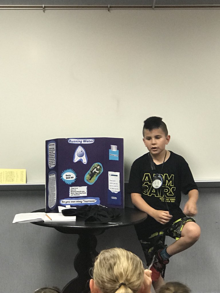 MrsPhares4th's tweet photo. Today our AIM students shared their projects that they have been working on all year! So neat to see their inventions. #proudteacher @Reed_Elementary @mrszarcaro https://t.co/TRmLZ52zvI