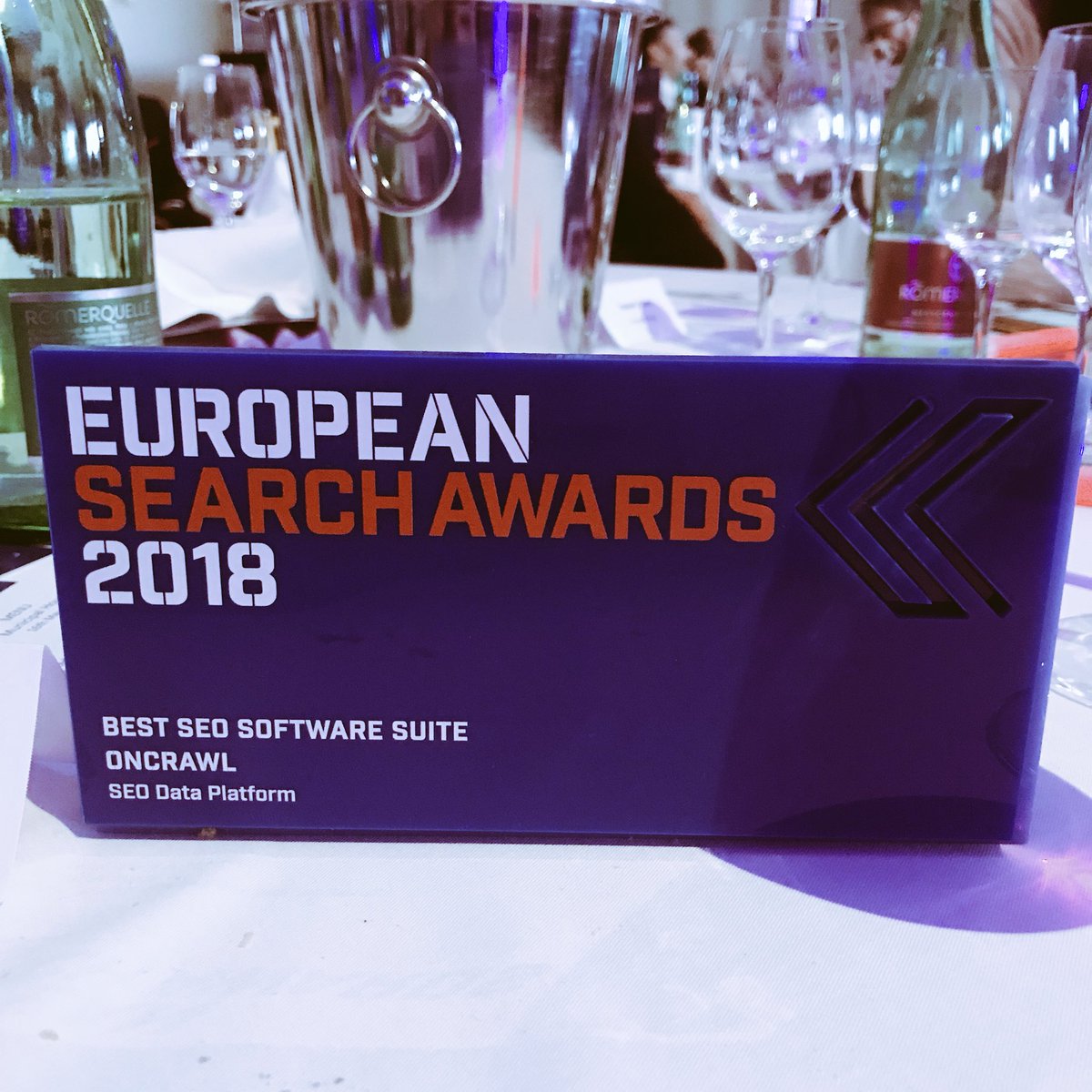 OMG we won the Best SEO Software Suite at the #eusearchawards! Let’s celebrate! 😍😍