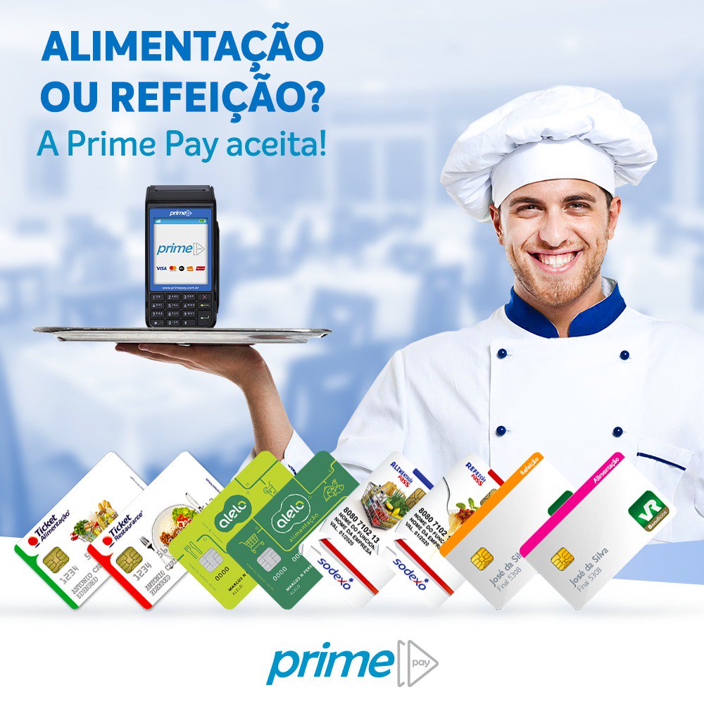 primepaybr's tweet photo. A Prime Pay aceita os principais cartões de alimentação e refeição!
Ela é perfeita para você aumentar as suas vendas.
Peça já a sua! Acesse: https://t.co/rFaDgjmz0u
#primepaybr #maquininhadecartao #maquininha #cartão #primepay #minizinha #comercio #serviçossjc #produtossjc https://t.co/RCO9FpVysh