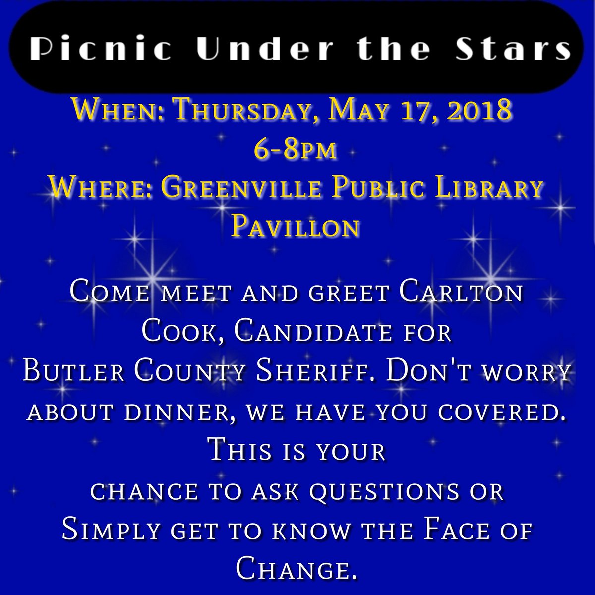 Carlton Cook for Sheriff tweet media