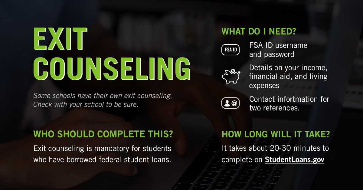 Federal Student Aid On Twitter Exit Counseling Helps You