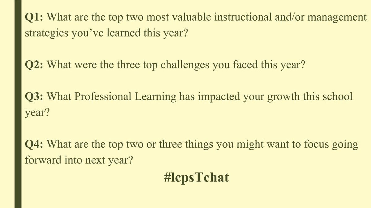 MiriamCheuk's tweet image. Join the last #lcpsTchat for this school year tonight at 8 pm EST as we reflect on this school year and think forward to the next. #leadupchat #admin2b #satchat #sunchat