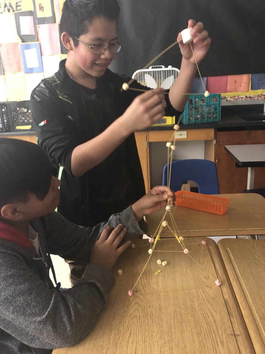 christinaAPMS's tweet photo. Gr.6 STEAM marshmallow spaghetti tower challenge! #innovateapsd #buildingabrighterfuture @Gerbs10 @ZDelOrbe @Asbury_ParkSD https://t.co/uPJmREsbB5