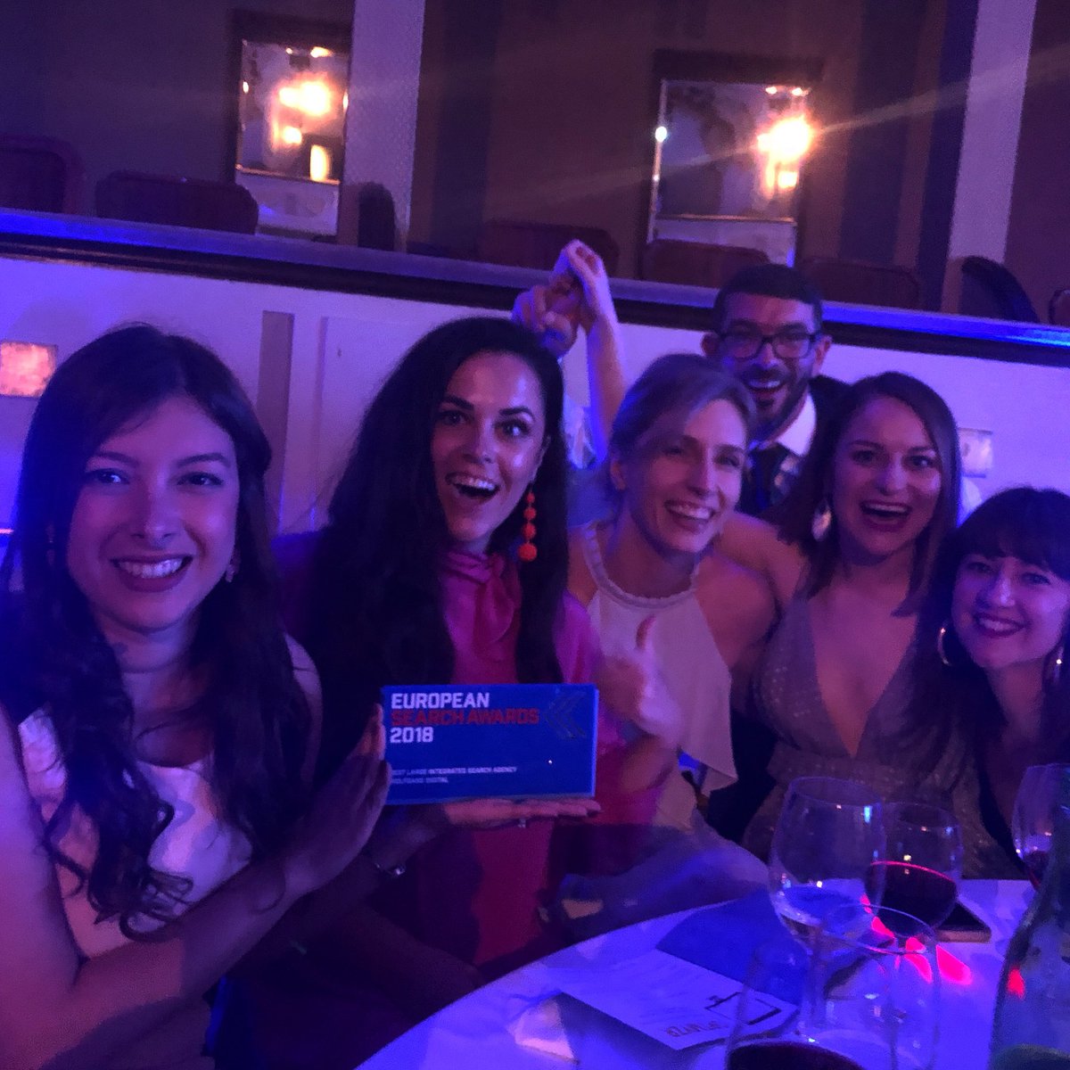 WolfgangDigital's tweet photo. Delira to win ‘Best large integrated agency’ in Europe at the @eusearchawards. Amazing to be recognised for our team work 🏆 #eusearchawards https://t.co/g8GqeVFo59