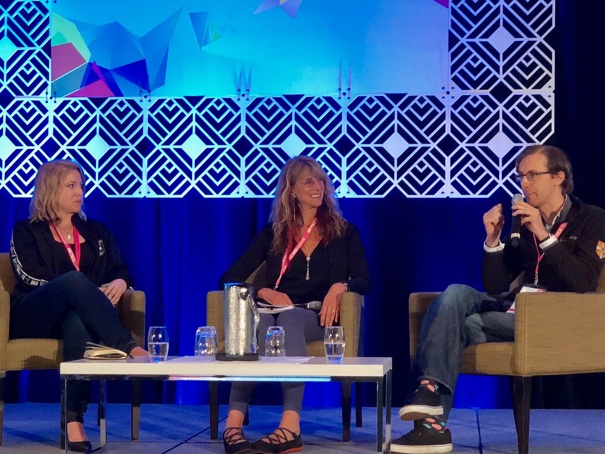 IanHand's tweet photo. @SarahLubik  @vfox10  and Stewart McTavish discuss the nuances of university incubators @ #BCTECHSummit https://t.co/jtE9DhW5ke