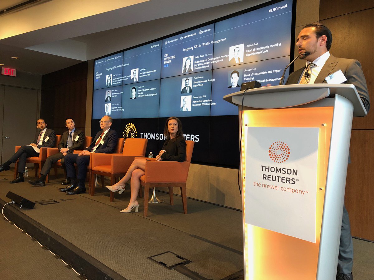 TruvalueLabs's tweet photo. Rachel Weiss: How do you name these ESG strategies/investing?
Panelists' Answers:
- Material non-financial integration, we are beyond ESG
- We don’t call it ESG, we call it long-term Business risks
- Sustainable investing
#ESGInv @thomsonreuters #esg #susty #impactinvesting https://t.co/VUYaXmrzwO