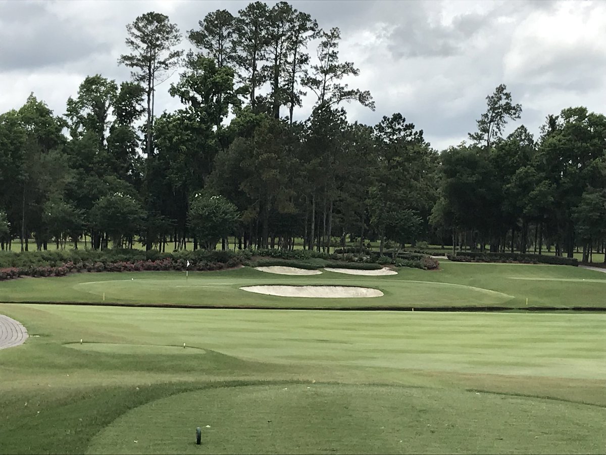 Nufarm_Florida's tweet photo. Seven Rivers GCSA meeting at Golden Ocala. Replica holes from Augusta & others. Team Nufarm -4 thru 9 and then the dreaded weather horn. Lots of rain, go weeds! #ChangeUp #SureguardSC https://t.co/6Ps9mdoypB