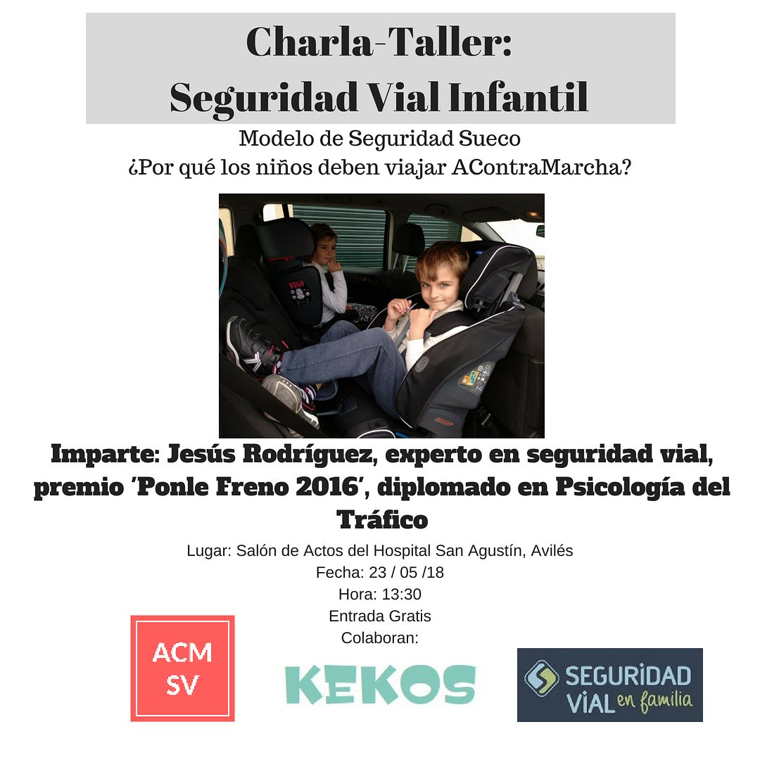 kekosbebes's tweet photo. Miércoles 23 de mayo a las 13:30 hablaremos de seguridad en el Hospital San Agustín de Avilés con @seguviale y sobre sistemas #Acontramarcha https://t.co/BPwPX1Ab81