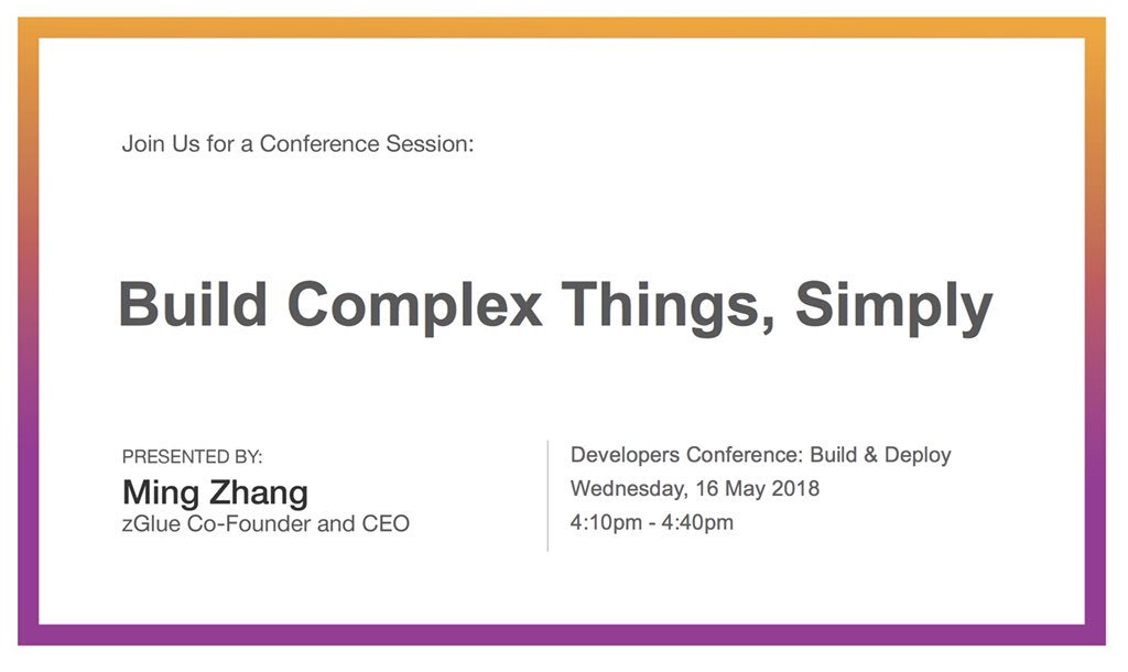 hellokelly8811's tweet photo. zGlue CEO Ming Zhang will speak at #IoTWorld 4:10p at ballroom C
Find out how to make IoT chip as easy as stacking legos! https://t.co/z0TunPcxnz