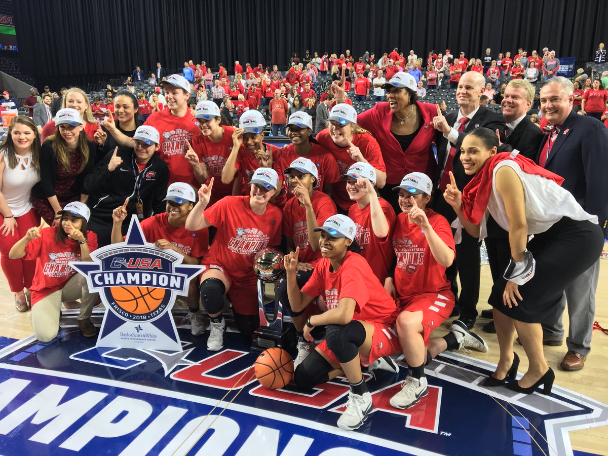 LadyTopperHoops's tweet photo. WKU picked up 24 more wins this season and has won 108 games since joining @ConferenceUSA in 2014-15! Those 108 wins in a 4-year span are the most EVER by any C-USA team while a member of the league and the second most in program history! #GoTops https://t.co/pKRJAuGTSc