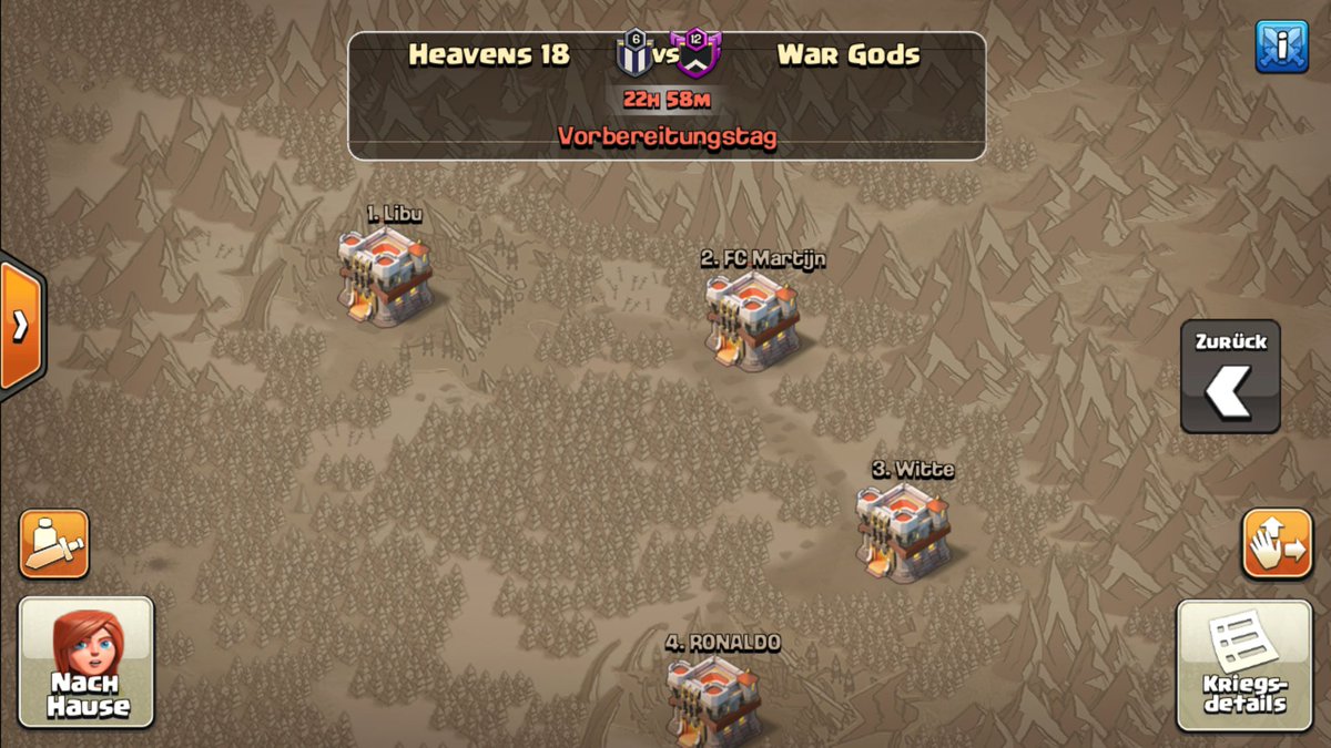Let's have a great midweek war <a href="/WarGodsOP/">War Gods</a> maybe we see u later in the playoffs <a href="/MinerLeagueCW/">MLCW</a> 
Good luck to u guys🍀🍀🍀