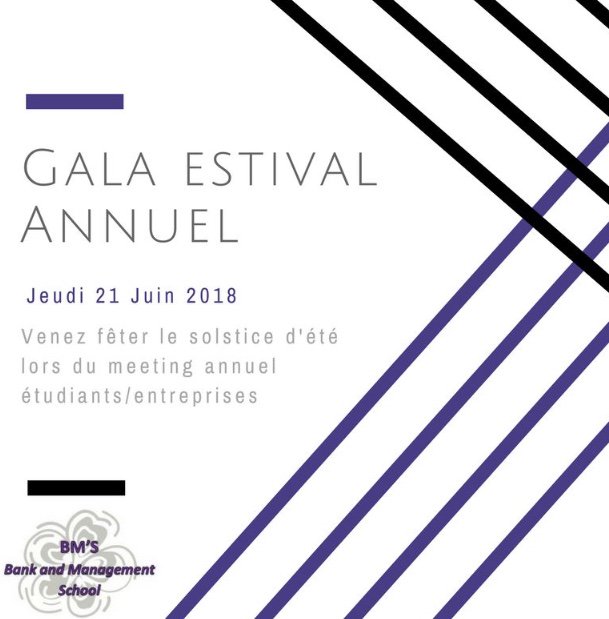 BmsEcole's tweet photo. N'oubliez pas de vous inscrire pour participer au Gala qui se déroulera le 21 Juin 2018, avant le 31 mai. C'est l'occasion unique de rencontrer des (futures) entreprises avec lesquelles vous pourrez évoluer ! https://t.co/rwBCRAFoJr