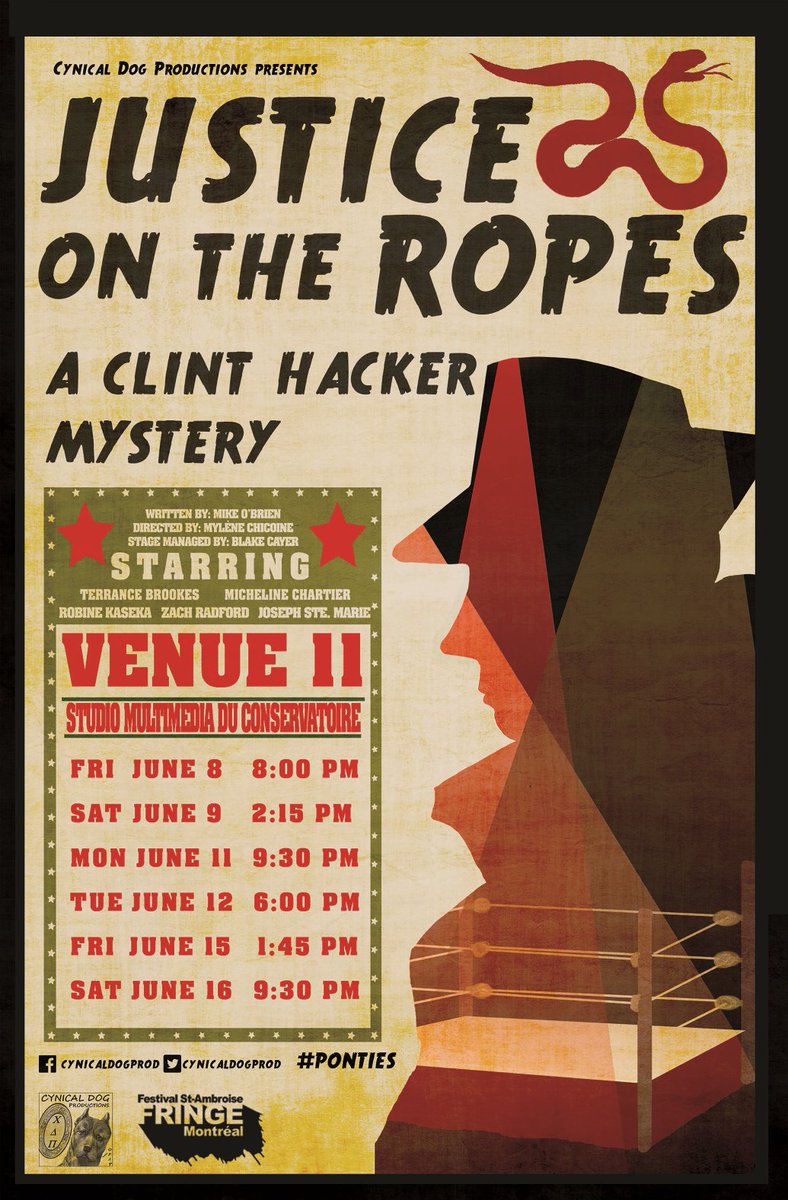 TA DA!!! Our beautiful poster! #ponties #fringebuzz #mtlfinge