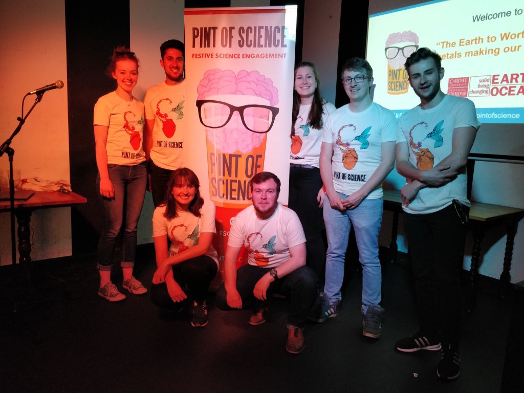 mickynairn's tweet photo. Team @CU_EARTH in the fantastic @TheBigTopCF for #pint17 and #pint18. @pintofscience a resounding success again, bring on #pint19 https://t.co/HWH1EGUrPX