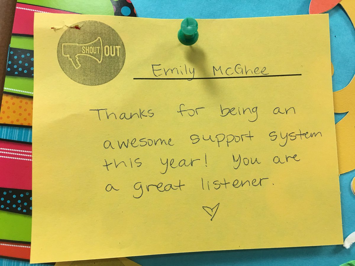 MPE_Principal22's tweet photo. Shoutout Spotlight!!  Our shoutout board is overflowing with thanks and appreciation to our fantastic staff.  I’ll highlight a few each day!  What an amazing group of educators we have here! Thank you @lizziechalpan @CCESmediatech Mrs. McGhee Mrs. Wanza https://t.co/9P6C2YsxGk