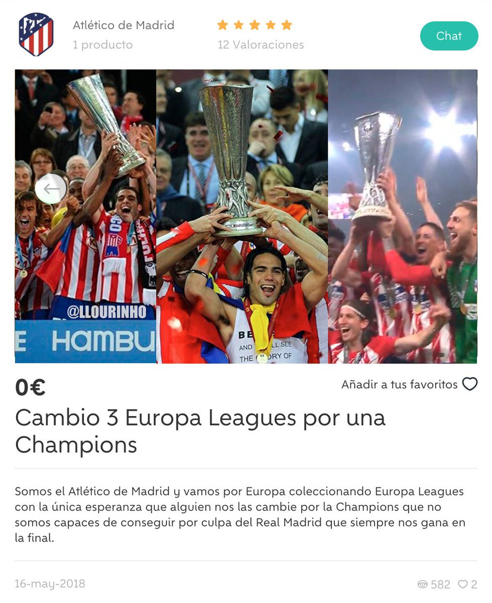 El Atleti en Wallapop ahora mismo. 😂