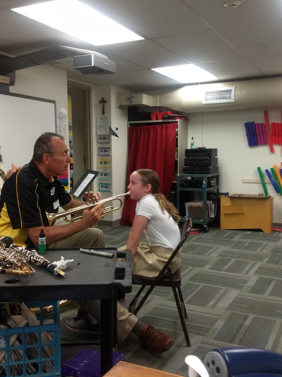 ASBruinsMusic's tweet photo. More instrument testing #beginningband #jrsaints https://t.co/GpzDhBeD2s