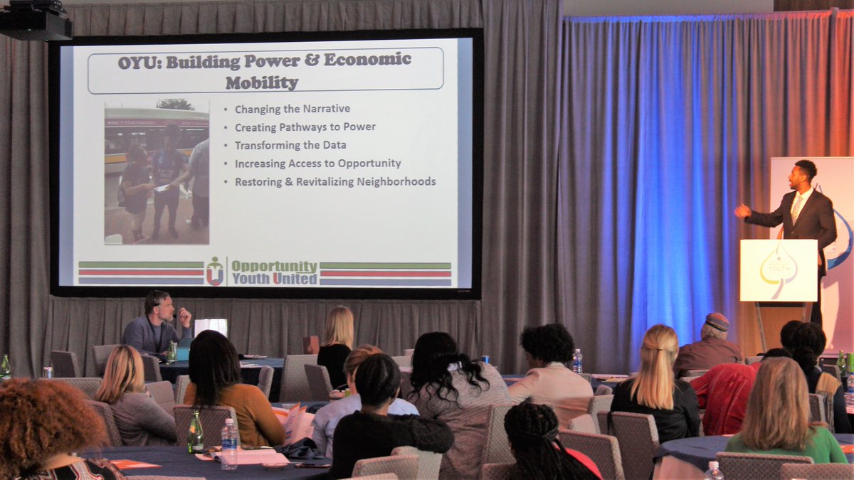 aStrongAdvocate's tweet image. "It starts with changing the narrative" - @Lashon_YB #OYUnited #AdvancingPathways for #OpportunityYouth at #OYF