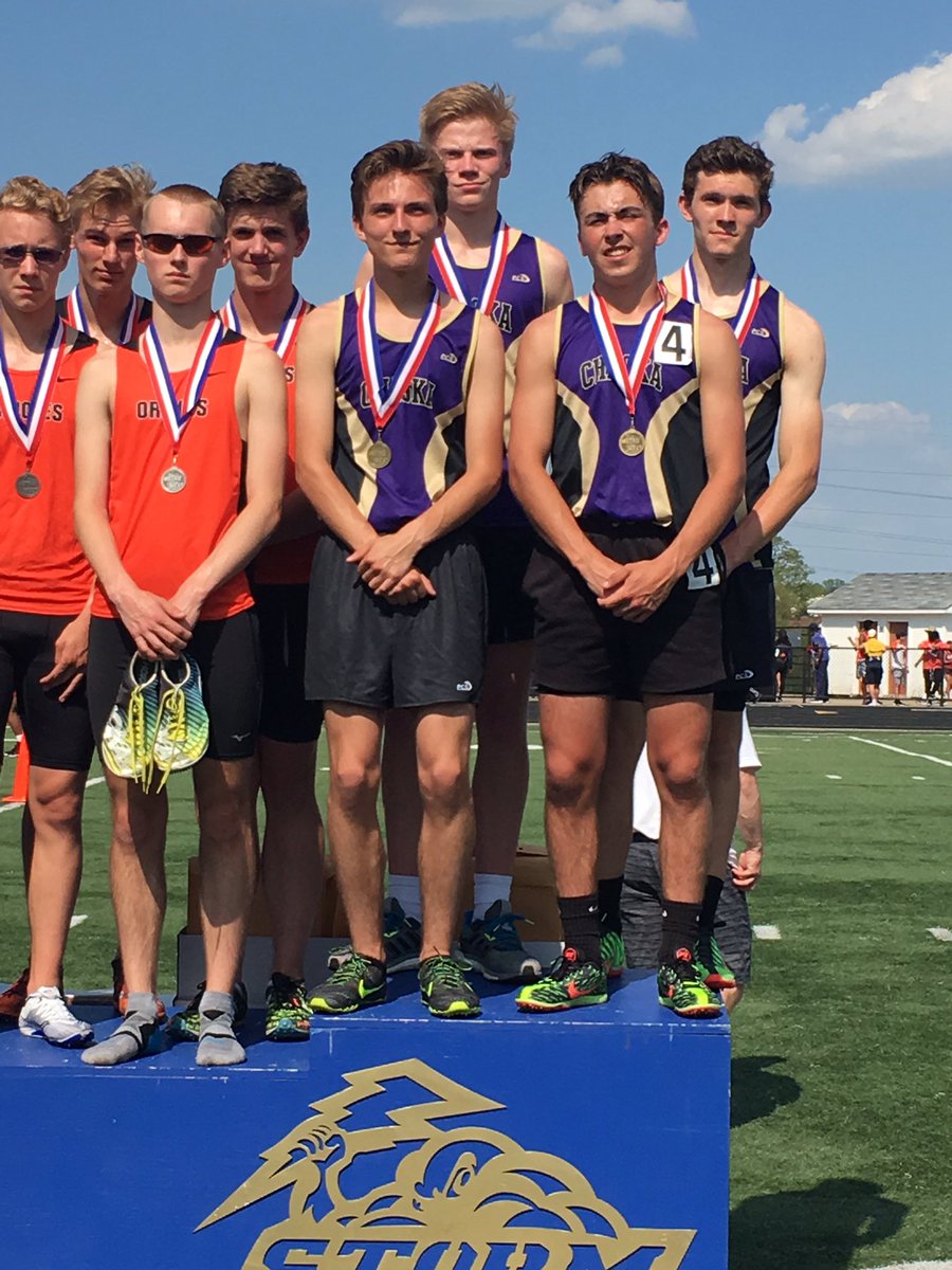 Boys 4x800 Champions - Schaefer. Neuman. Davis. Brazil. Great work boys. Way to start us off with big team points.