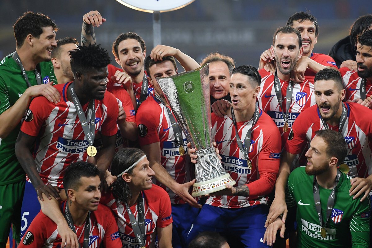 Torres has lifted his first trophy with Atletico Madrid. CONGRATS, CHAMPION🏆9️⃣🔴⚪️