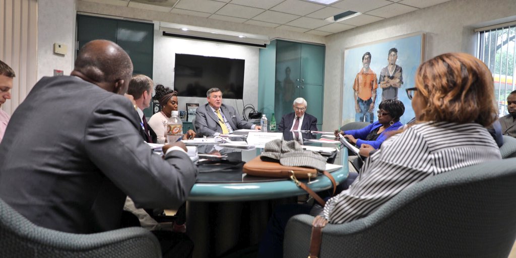 DCOCP's tweet photo. We were happy to join the Fort Myer Construction #SmallBusiness Outreach Roundtable today to speak about how to do business with the District, current &amp; upcoming DDOT opportunities, and answer any questions business representatives had. #WorkWithOCP https://t.co/9CqKarhnAi