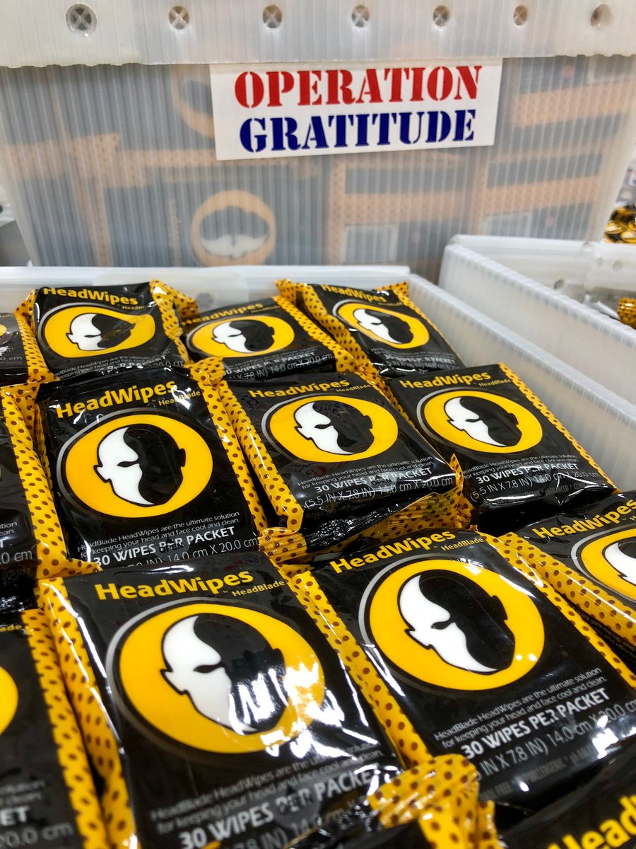 OpGratitude's tweet photo. Thank you for the generous donations for #OperationGratitude Care Packages, @HeadBlade! #giveback #CSR https://t.co/9BRGtYa6hF