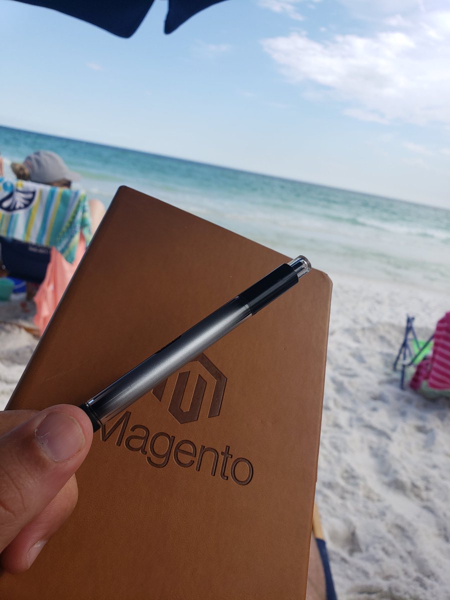 ecommerceaholic's tweet photo. Honestly, I suck at days off. It takes a very understanding wife (and 20 years of dealing with me) #NeverUnplugged. I've been on calls all week while "on vacation" and just too many ideas and ways to improve. Taking notes to implement next week while sitting on the beach. https://t.co/EyZlGQz7j7
