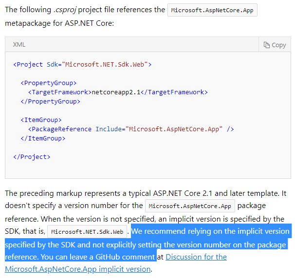 RickAndMSFT's tweet image. Implicit version for Microsoft.AspNetCore.All #aspnetCore2.1
docs.microsoft.com/en-us/aspnet/c…