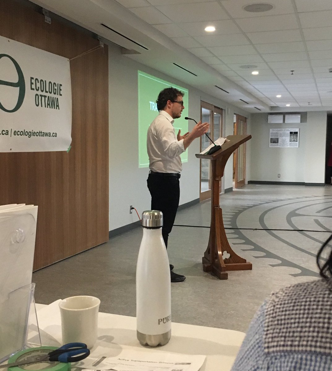 EcologyOttawa's tweet photo. Executive director, Robb Barnes, kicking off the #ActiveTransportationSummit ! #EcoOtt #OttBike #OttWalk #CompleteStreets https://t.co/O7M9lkGxml