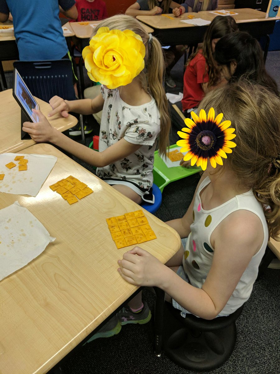 rwhite213's tweet photo. Figuring out area and perimeter using Cheez-its
 Final product on Seesaw @rwhite213 @LeawoodLeopards @Seesaw #bestyearyet #teachLES #noworksheet https://t.co/eTdkIiQoo5