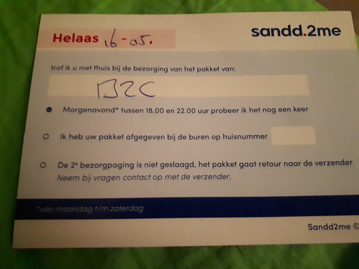 Depieperd's tweet photo. @Sandd_Webcare ik vond dit vanavond in mijn brievenbus maar ik kan me niet herinneren dat ik iets besteld heb. Kunnen jullie mij hiermee helpen? https://t.co/Wo5DZ3cbX3
