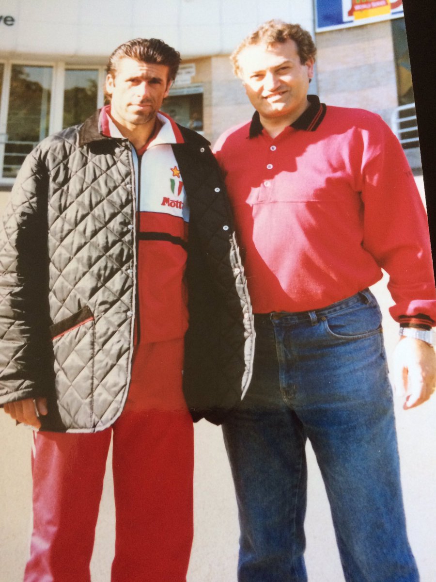 The Ac Milan Godfather On Twitter Talking About Alberigo Evani Being Mancini Assistant Coach In The National Team Here S Me And Evani In A Photo Of 1993 During Acmilan Tour Of Australia I