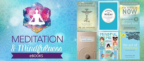 book covers on meditation and mindfulness