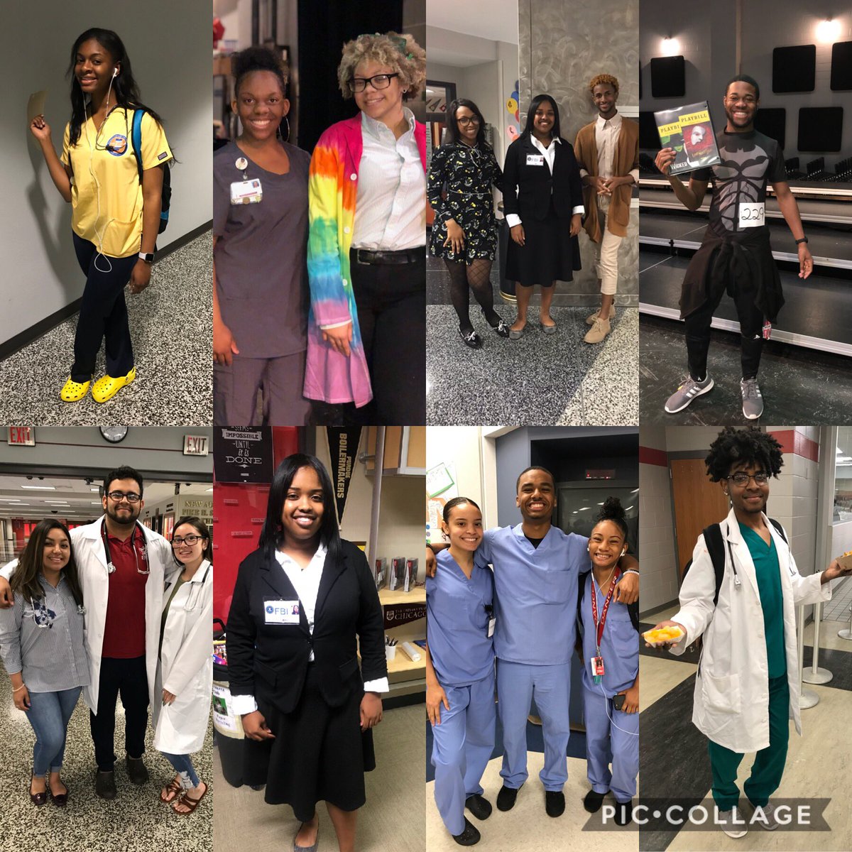 PikeSeniors2k18's tweet photo. Some highlights from today’s “Your Future” Day

Oh and btw...we expect BOMB hospital service from all of you, look at all these medical fields‼️ we also have performers, teachers, FBI agents and more, wow!! 

#PikeProud @PikeHighSchool https://t.co/GprlO2yu4j