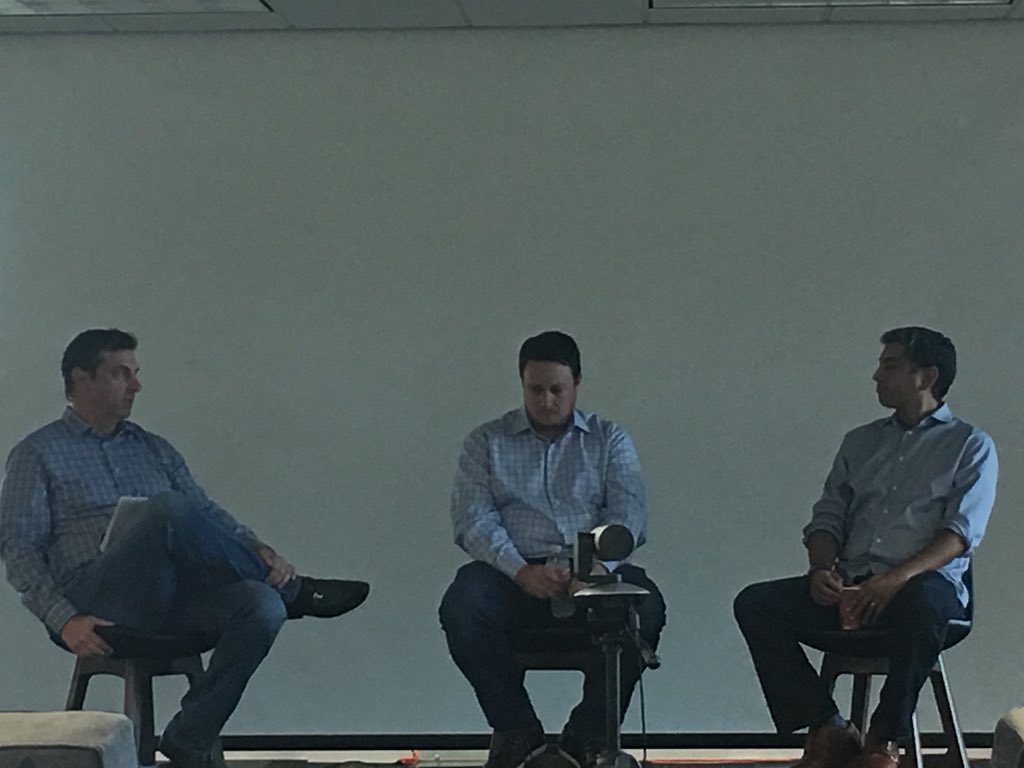 avinashhyd's tweet photo. Fireside chat discussing #ai with the founders of @CognitiveScale @sabhikhi @MattSanchez #operationalizeAI https://t.co/r3vf2YFoTX
