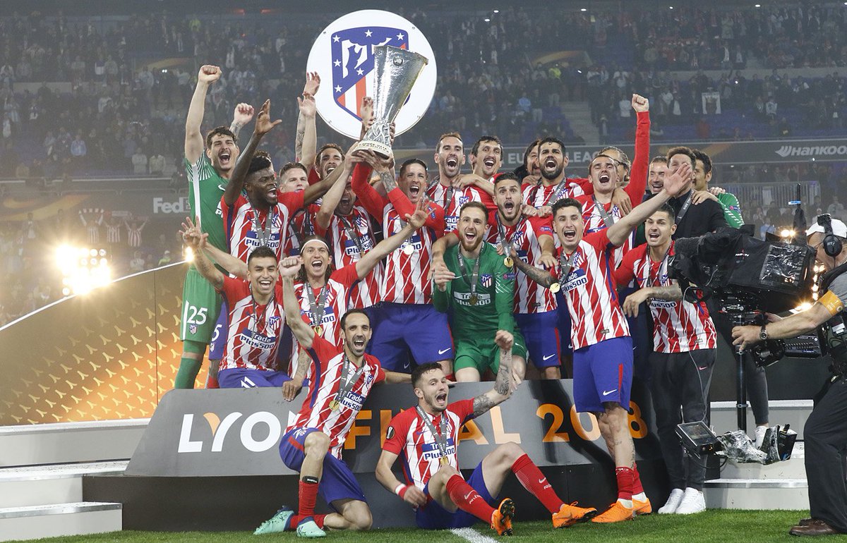 CenafeEscuelas's tweet photo. ¡¡Bravoooooo!! ¡¡Enhorabuena, @Atleti campeones 💪🏆!! Felicidades, la @EuropaLeague es rojiblanca... 👏👏👏
#AúpaAtleti https://t.co/d9VJWM2LYw
