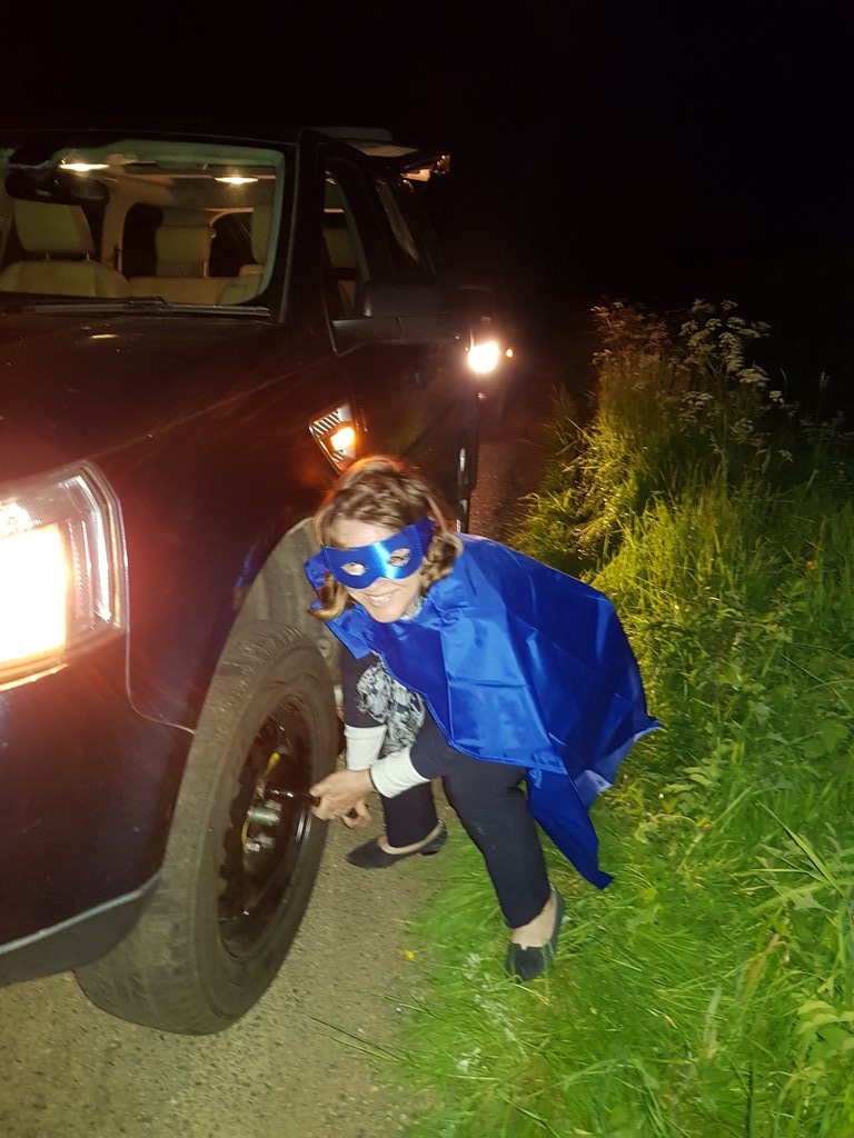 myhousinghat's tweet photo. Luckily, the cape and mask gave me #tyrehero powers #commshero #hometobed https://t.co/uO7HJLdwXl
