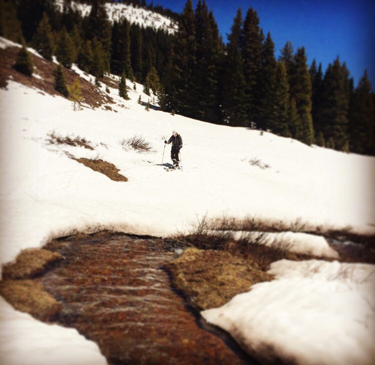 ParagonTrips's tweet photo. ...because a skier’s gotta ski. 
Beautiful day guiding today. Oh...and the skiing was good too😁. #paragonguides #springskiing #neveroverit #pgturns40 https://t.co/iSXszF9SuW