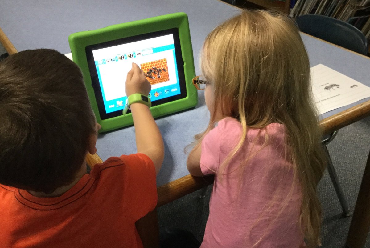 gwnelson100's tweet photo. Ks are investigating to find answers to their questions.  "Do paper wasps make honey?" @hcsrsd10ct https://t.co/TiW49UIeIv