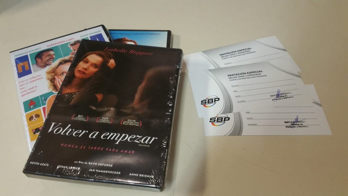 DenisePieniazek's tweet photo. ¿Te gusta el #cine francés? #SORTEO 3 pares de entradas para #AmanteDoble de François Ozon y algunas peliculas en DVD cortesía de @SBPFilms
Para participar SEGUIME ✅ y RT 🔁 este tweet
Para duplicar chance participá también en mi Ig @denisepienia
El sorteo cierra el viernes https://t.co/XlHhYGKPw9