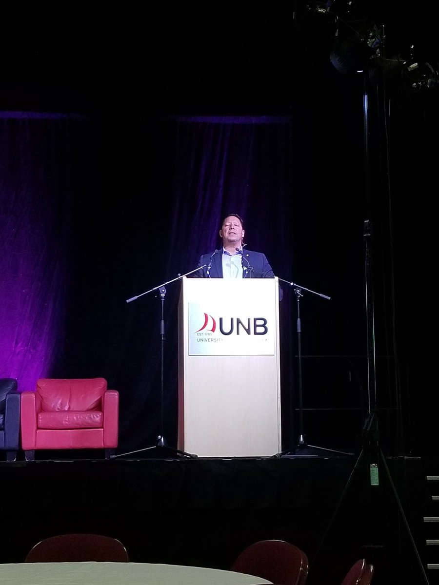 ElizabethCremo's tweet photo. John Robert opening Antec 2018 at UNB Fredericton! #ANTEC2018 https://t.co/S3H1xbCOSk