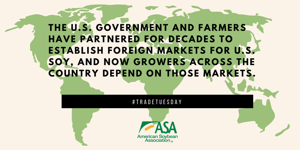 ASA_Soybeans's tweet image. ASA continues to ask the administration to work with #soybean farmers to find ways to reduce our #trade deficit by increasing competitiveness rather than erecting barriers to foreign markets. #RethinkTheTariffs