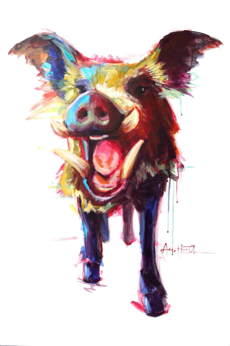 ArkArtsCouncil's tweet photo. Today is #WorksOfArtWednesday! Today’s piece is called "Roxie" by artist Amy Eichler of Fayetteville. Amy is a member of our Arkansas Artist Registry, which is free to join! See more of Amy’s work by visiting her page at https://t.co/ZhEbC5U3I9. #AuthenticArkansas #ArkansasArt https://t.co/pYlMLNALbq