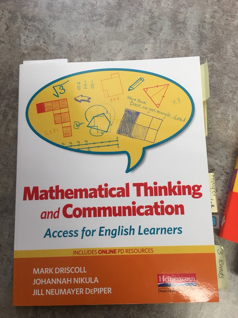 ValentinaESL's tweet photo. Need some professional math books that support #ELLs? Here are my top 3! #mathchat #ESL #EL https://t.co/xtoA6WGY7A