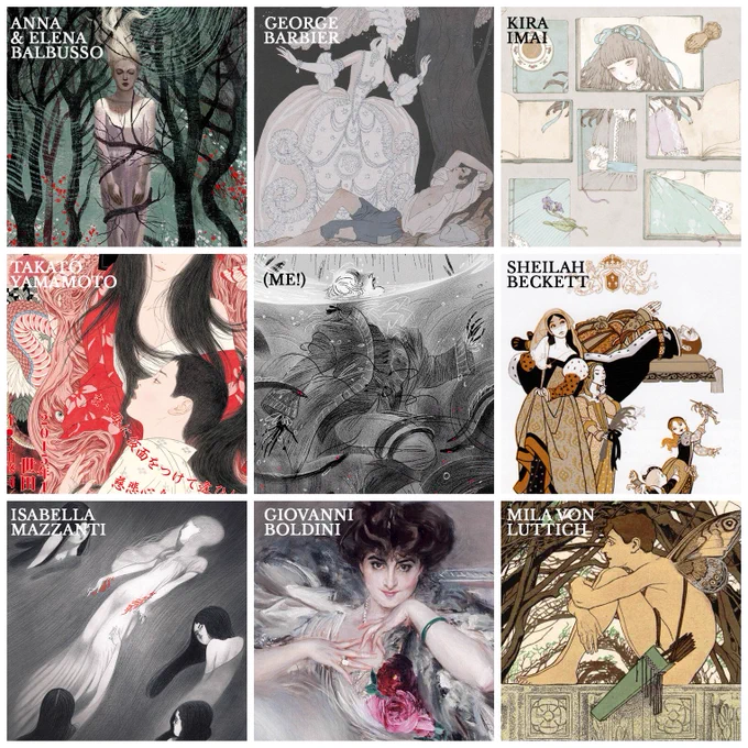 Fun! #ArtvsHero ! I love things like this ✨ Just a few of my favorite artists 