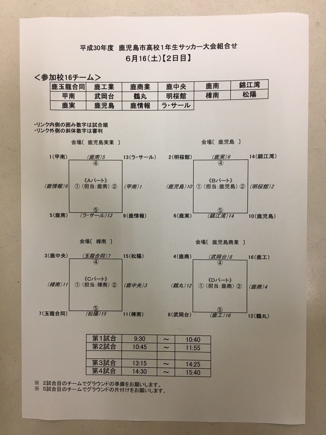 後藤 広樹 市内予選は地方とはちょと違うね どんだけやれるかどこも楽しみね 鹿児島高校サッカー U 16 T Co Wheup39zli Twitter