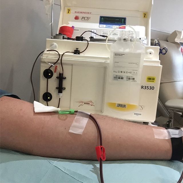 ChrisHannon's tweet photo. And away we go! #blood #plasma #donation #number117 #igavelife #itsinyoutogive #givelife https://t.co/GEJKYXA92W https://t.co/EBDkY2uWvt